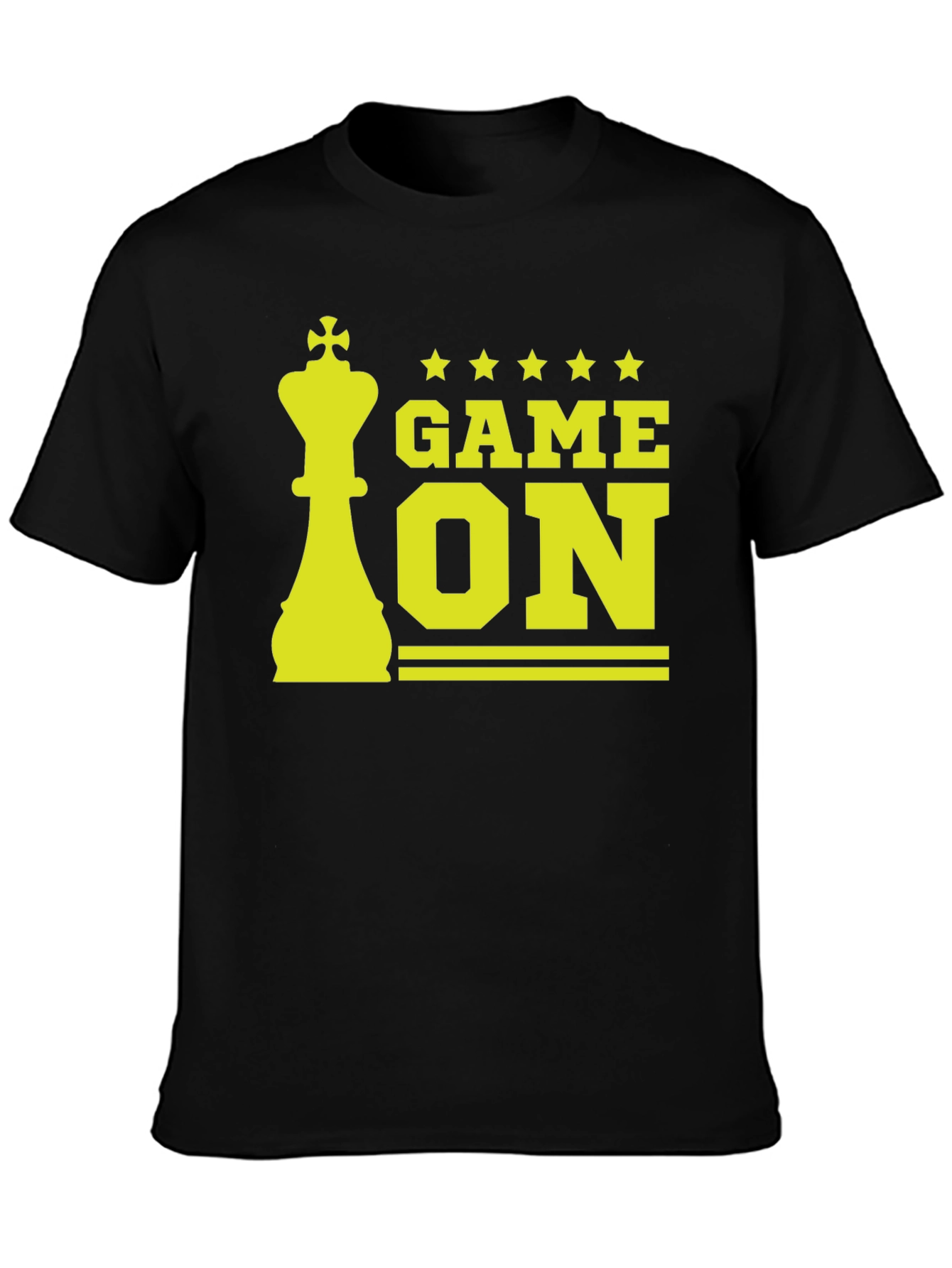 Game On Chess King Graphic Tee - Black