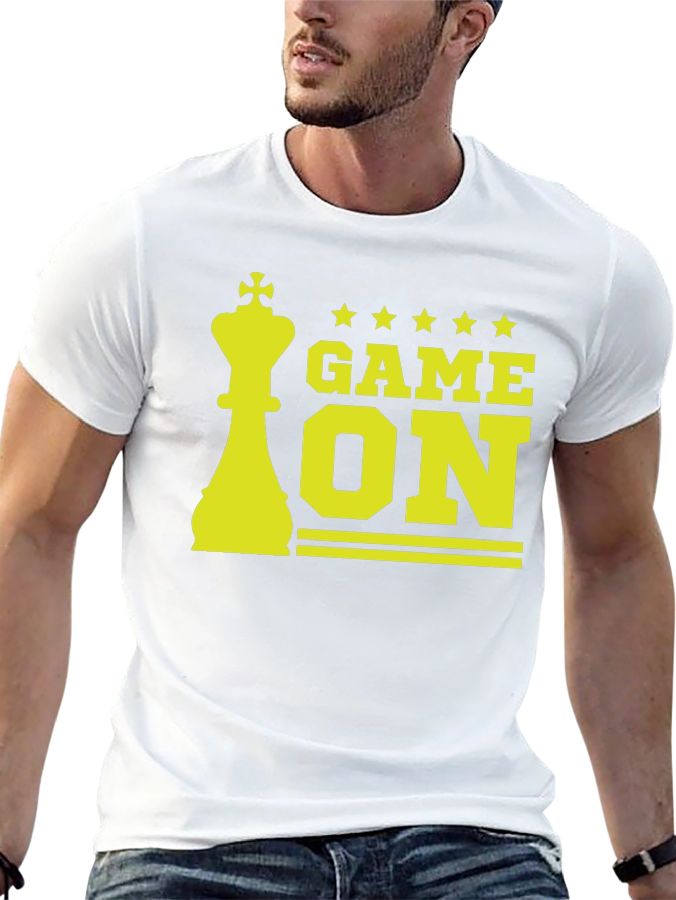 Game On Chess King Graphic Tee - Black