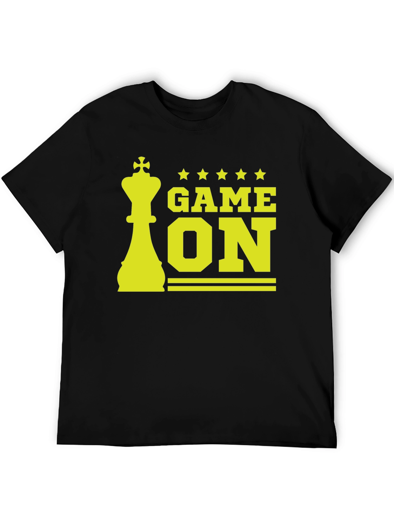 Game On Chess King Graphic Tee - Black