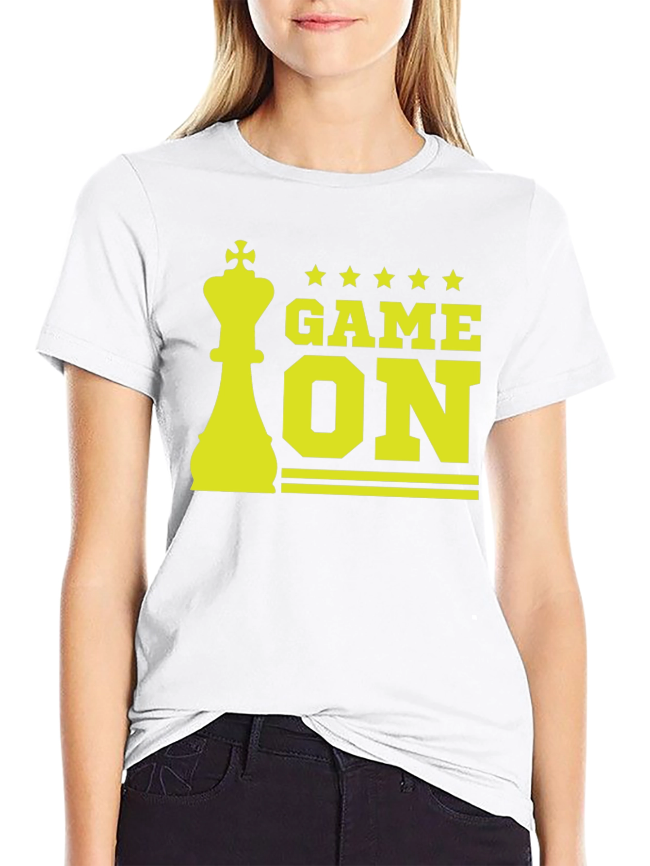 Game On Chess King Graphic Tee - Black