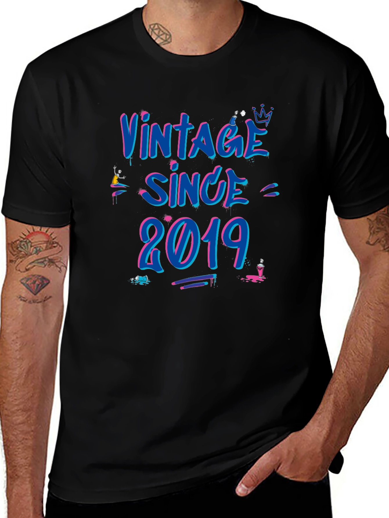 Vintage Since 2019 Graphic T-Shirt