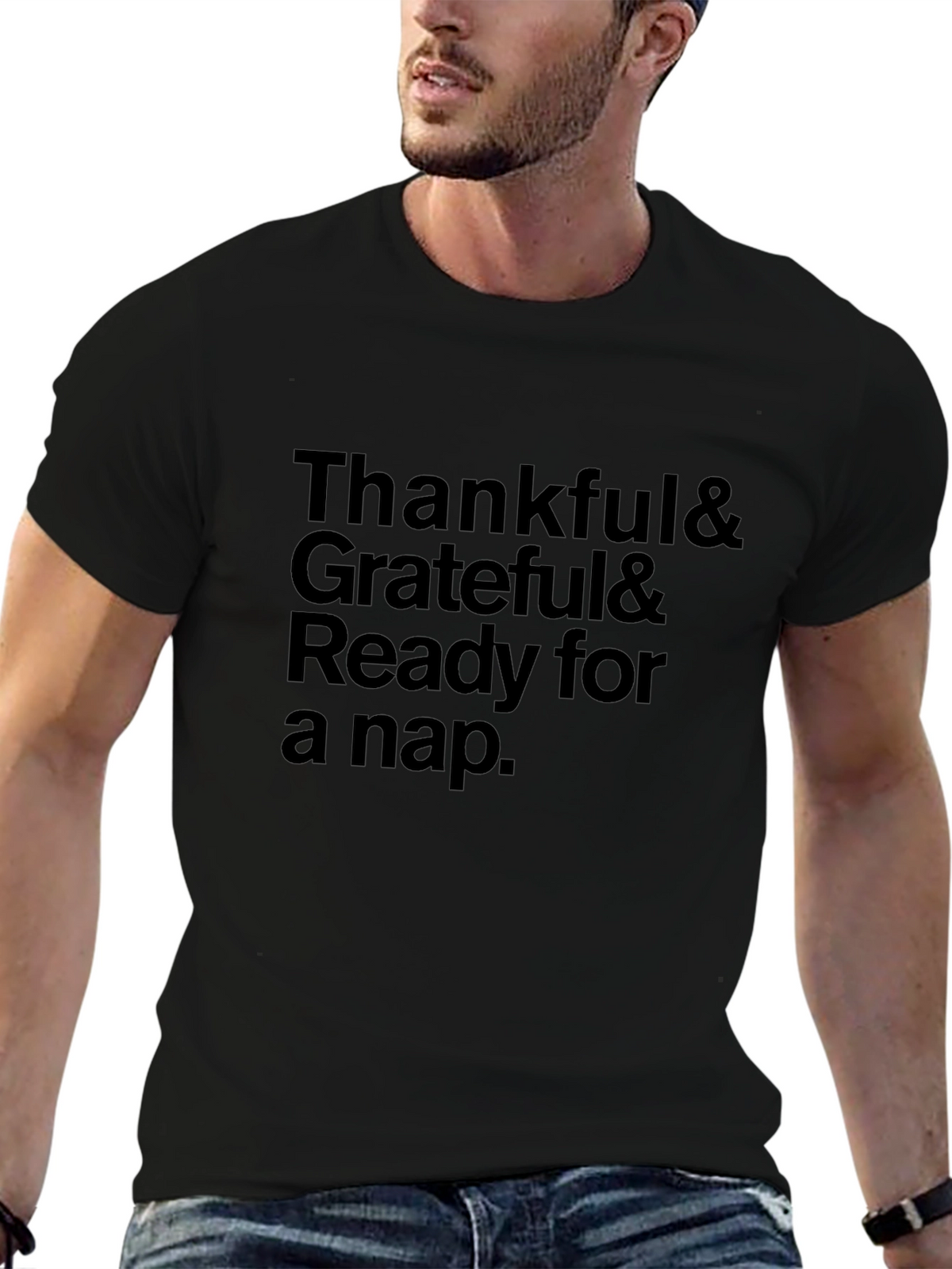 Thankful Grateful Ready for a Nap T-Shirt