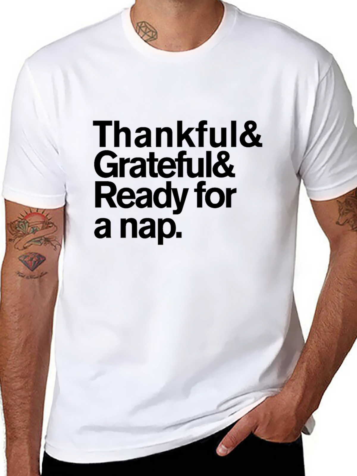 Thankful Grateful Ready for a Nap T-Shirt