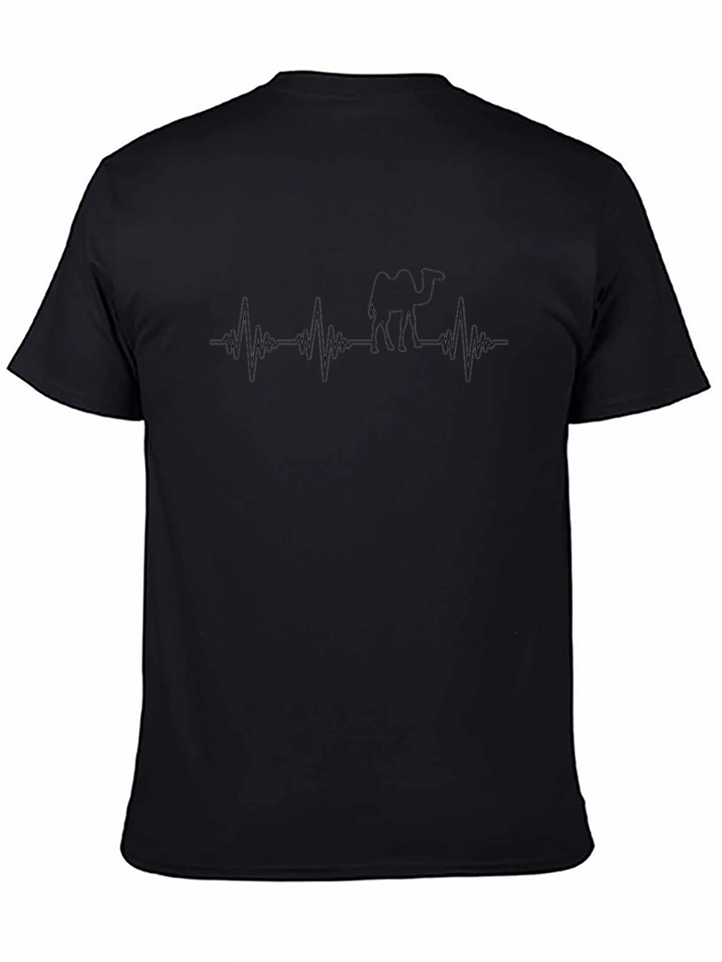 Heartbeat Camel T-Shirt - Black