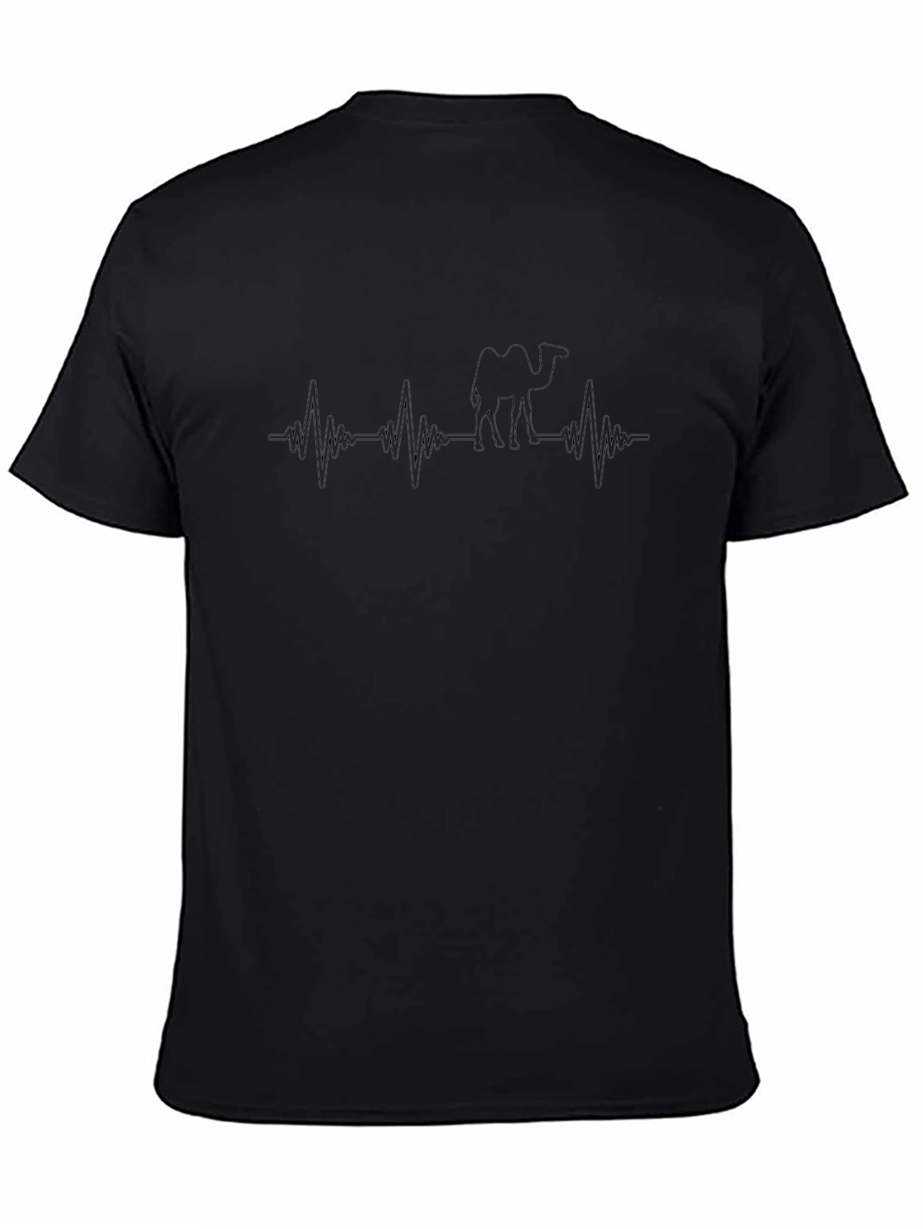 Heartbeat Camel T-Shirt - Black