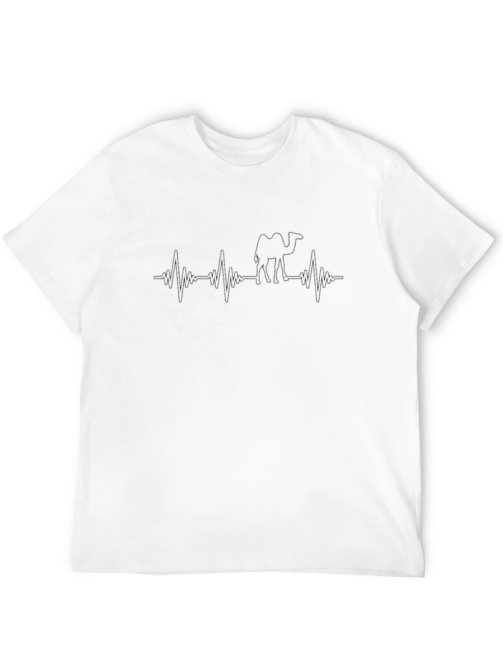 Heartbeat Camel T-Shirt - Black