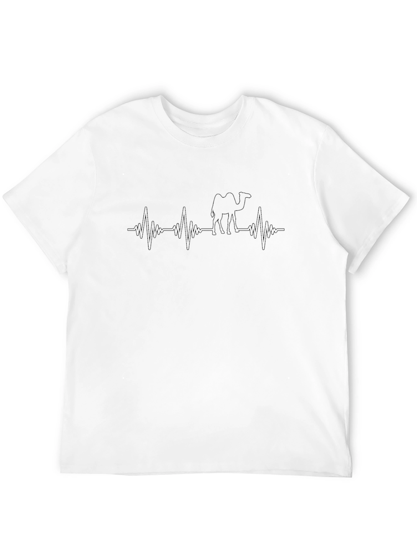 Heartbeat Camel T-Shirt - Black
