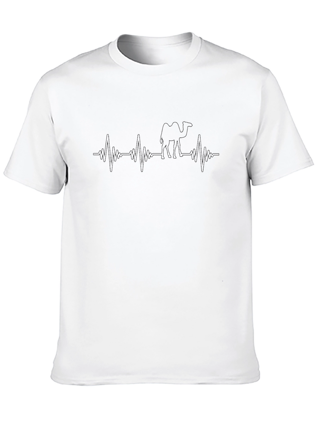 Heartbeat Camel T-Shirt - Black