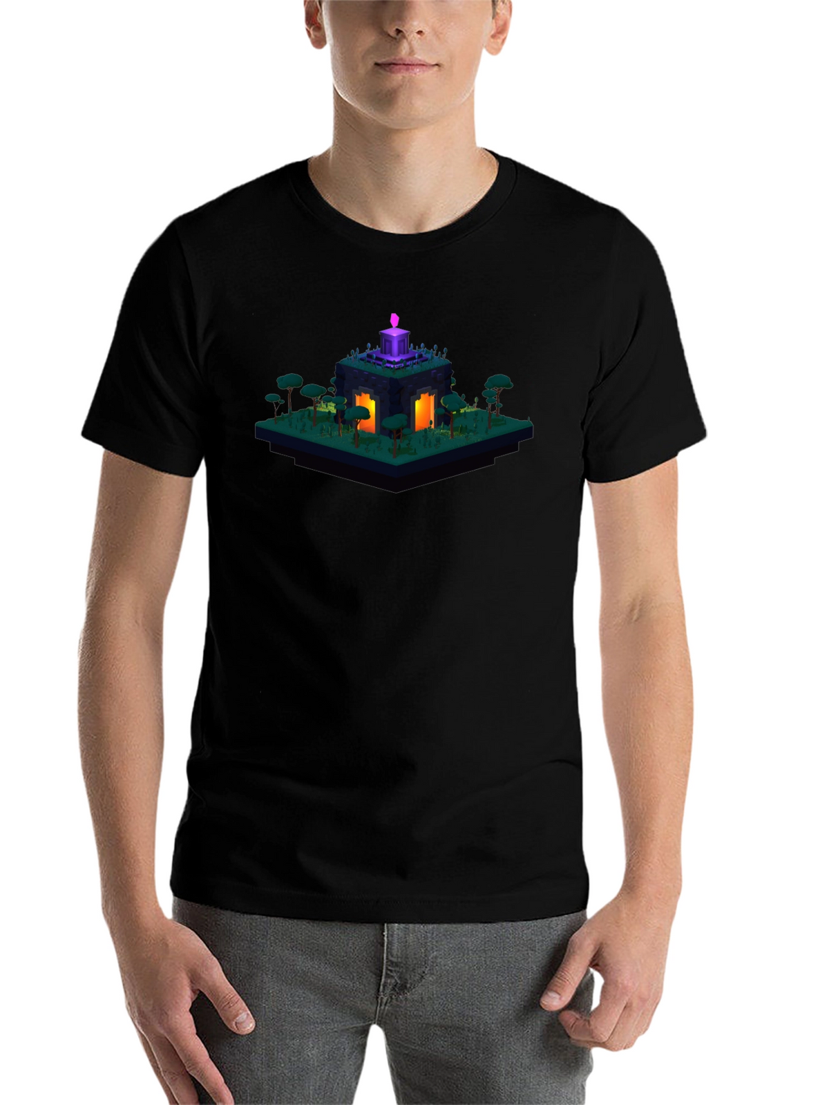 Isometric Game Portal Graphic T-Shirt