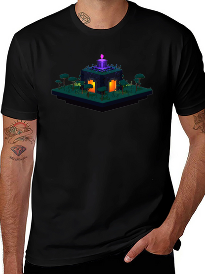 Isometric Game Portal Graphic T-Shirt
