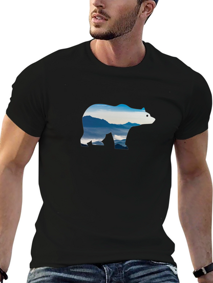 Mountain Bear Graphic T-Shirt
