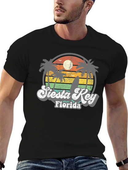 Retro Siesta Key Florida T-Shirt