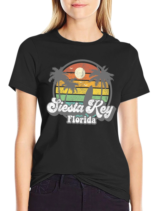 Retro Siesta Key Florida T-Shirt