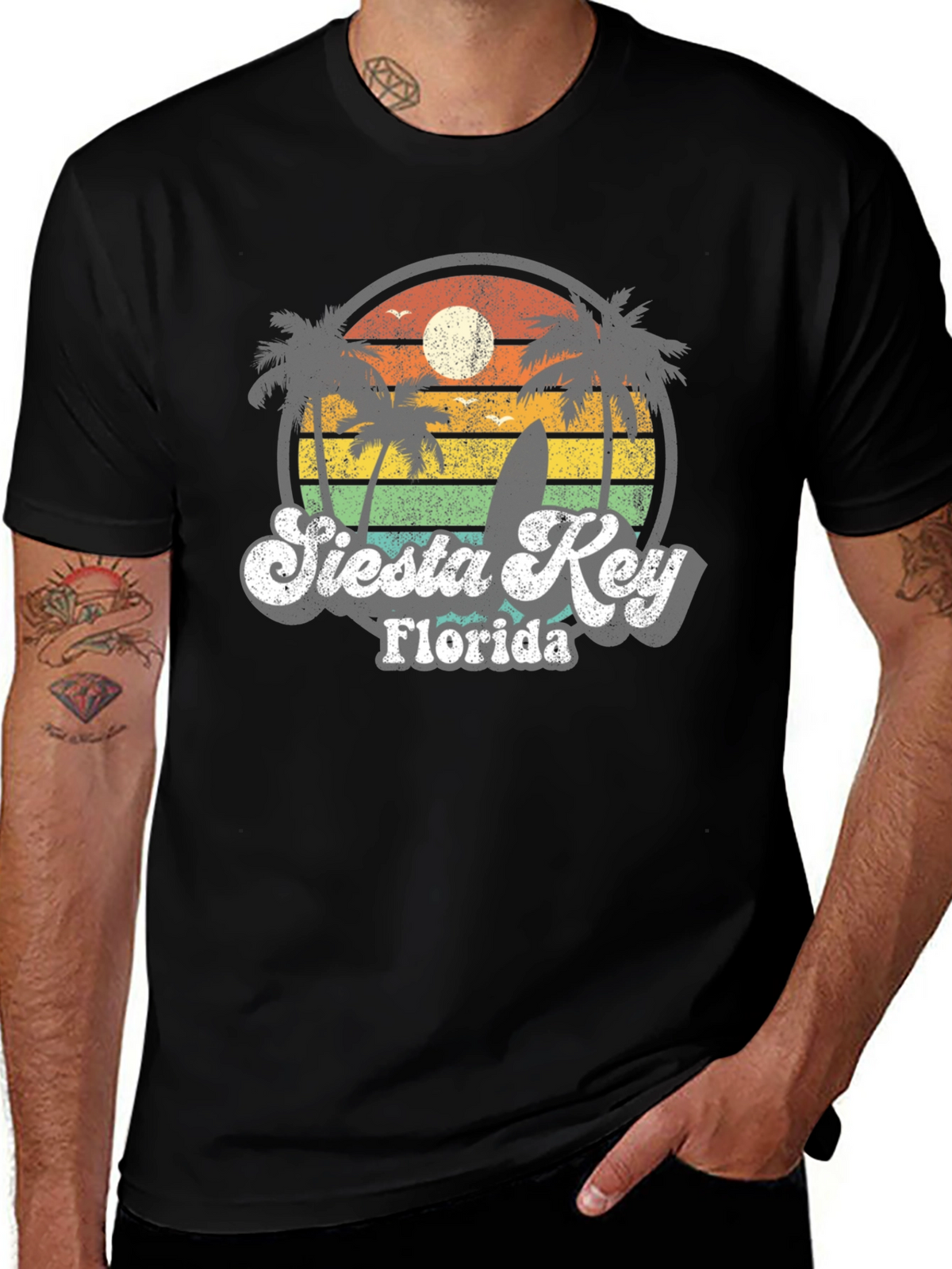Retro Siesta Key Florida T-Shirt