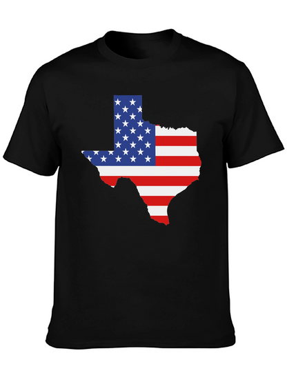 Texas Flag Graphic Tee - Black