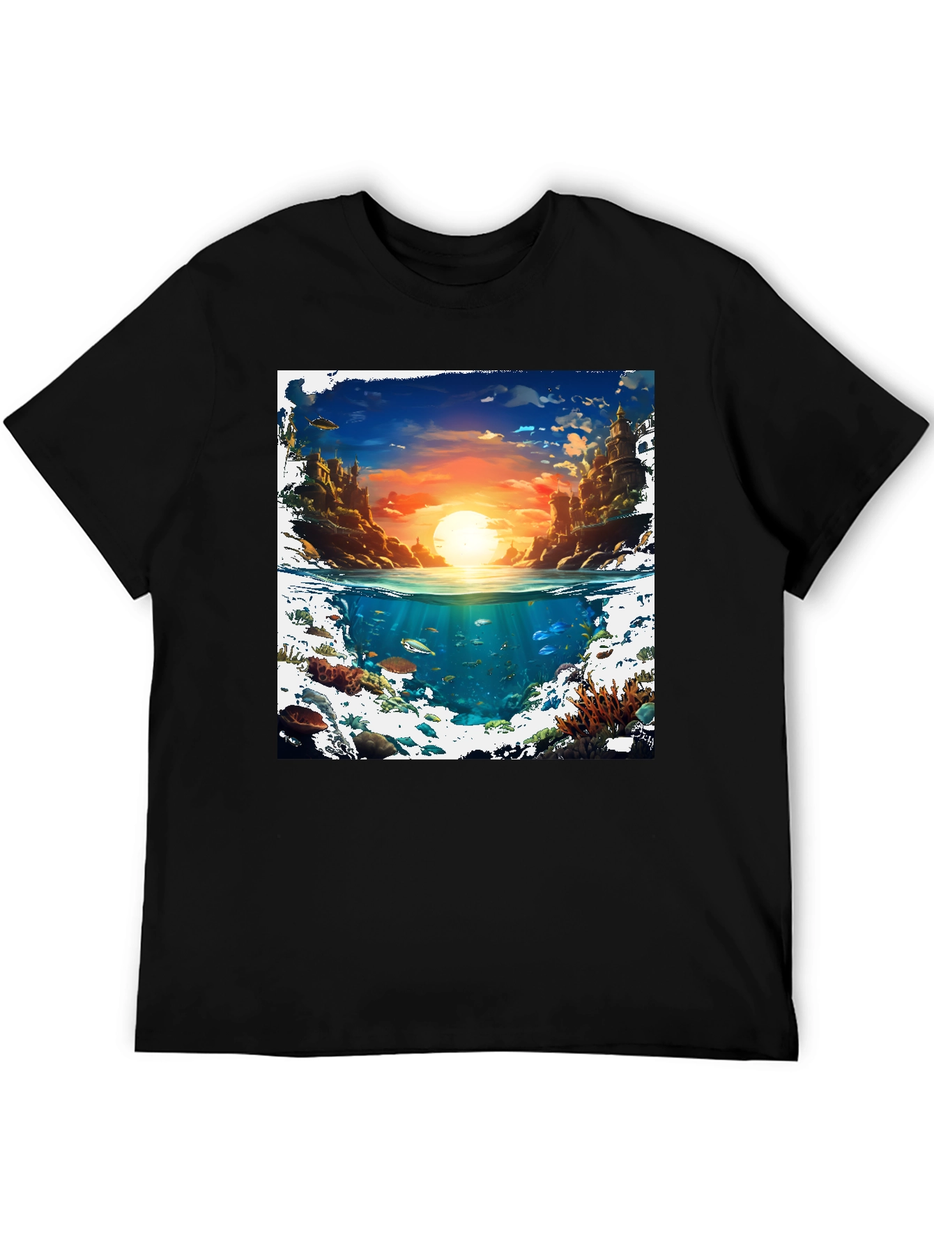 Ocean & Sky Graphic Tee - Unique Design!