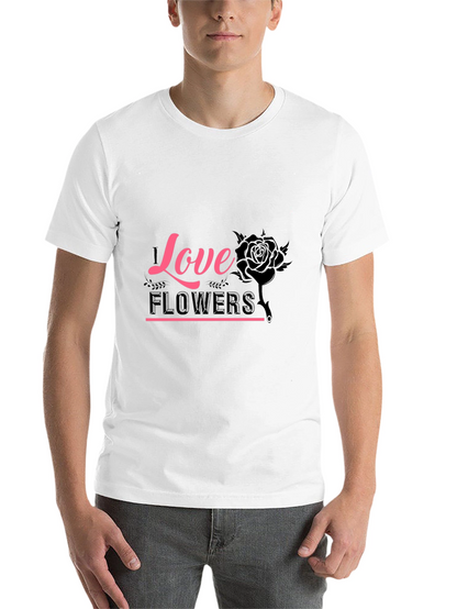 Love Flowers Graphic Tee - Black