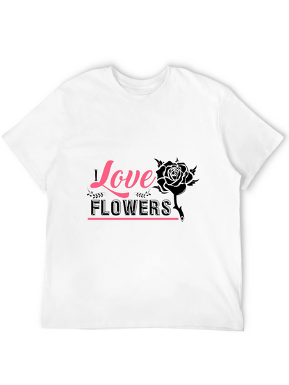 Love Flowers Graphic Tee - Black