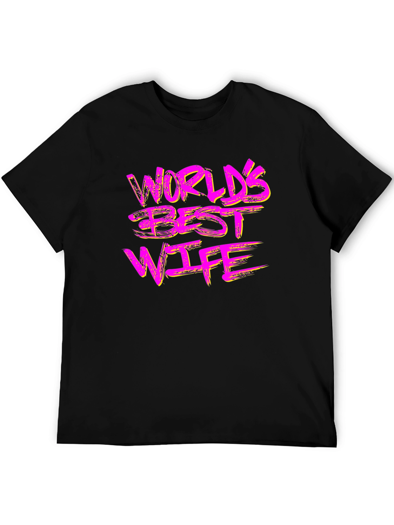 Worlds Best Wife Graphic Tee - Black Cotton T-Shirt