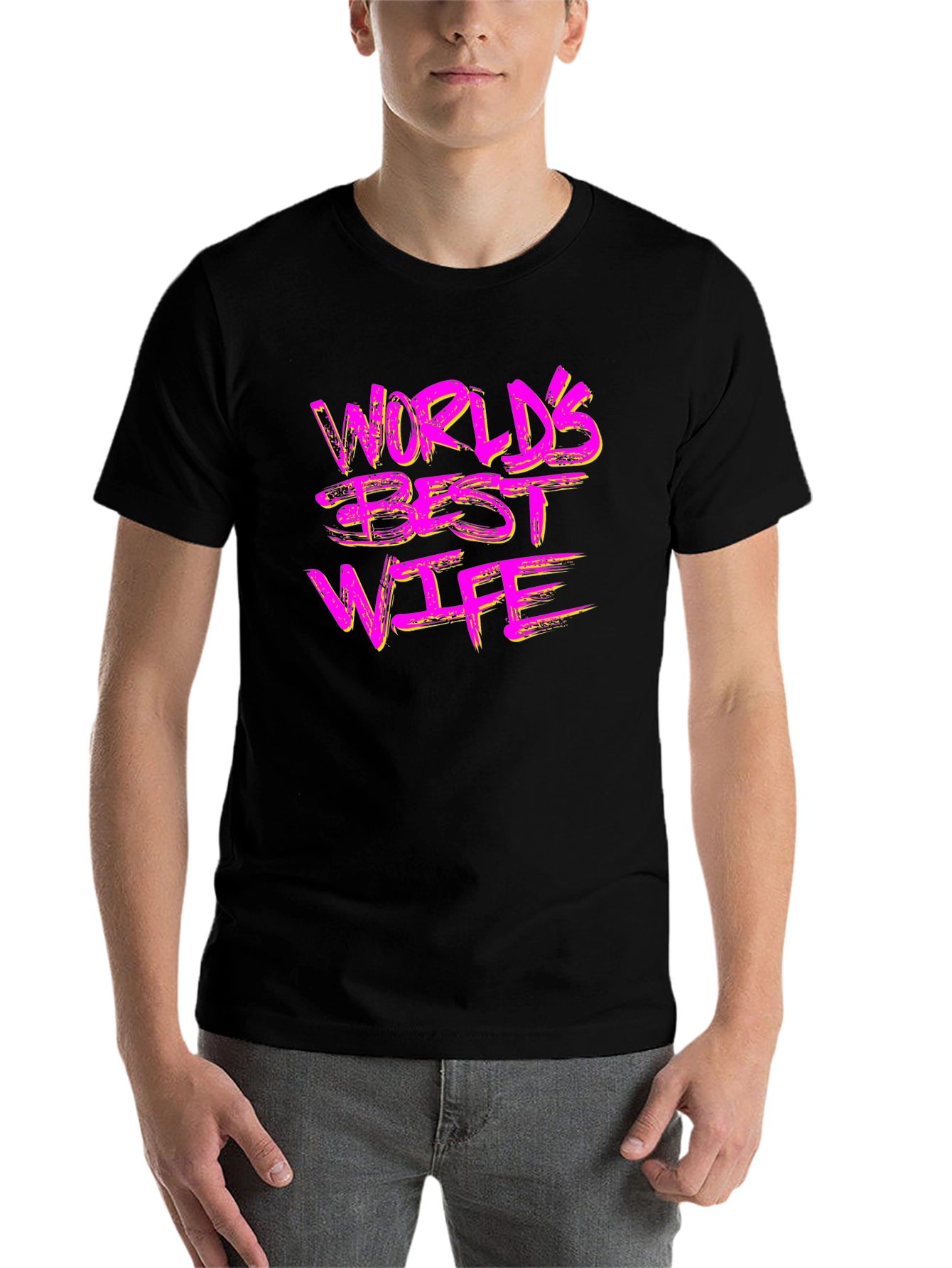 Worlds Best Wife Graphic Tee - Black Cotton T-Shirt