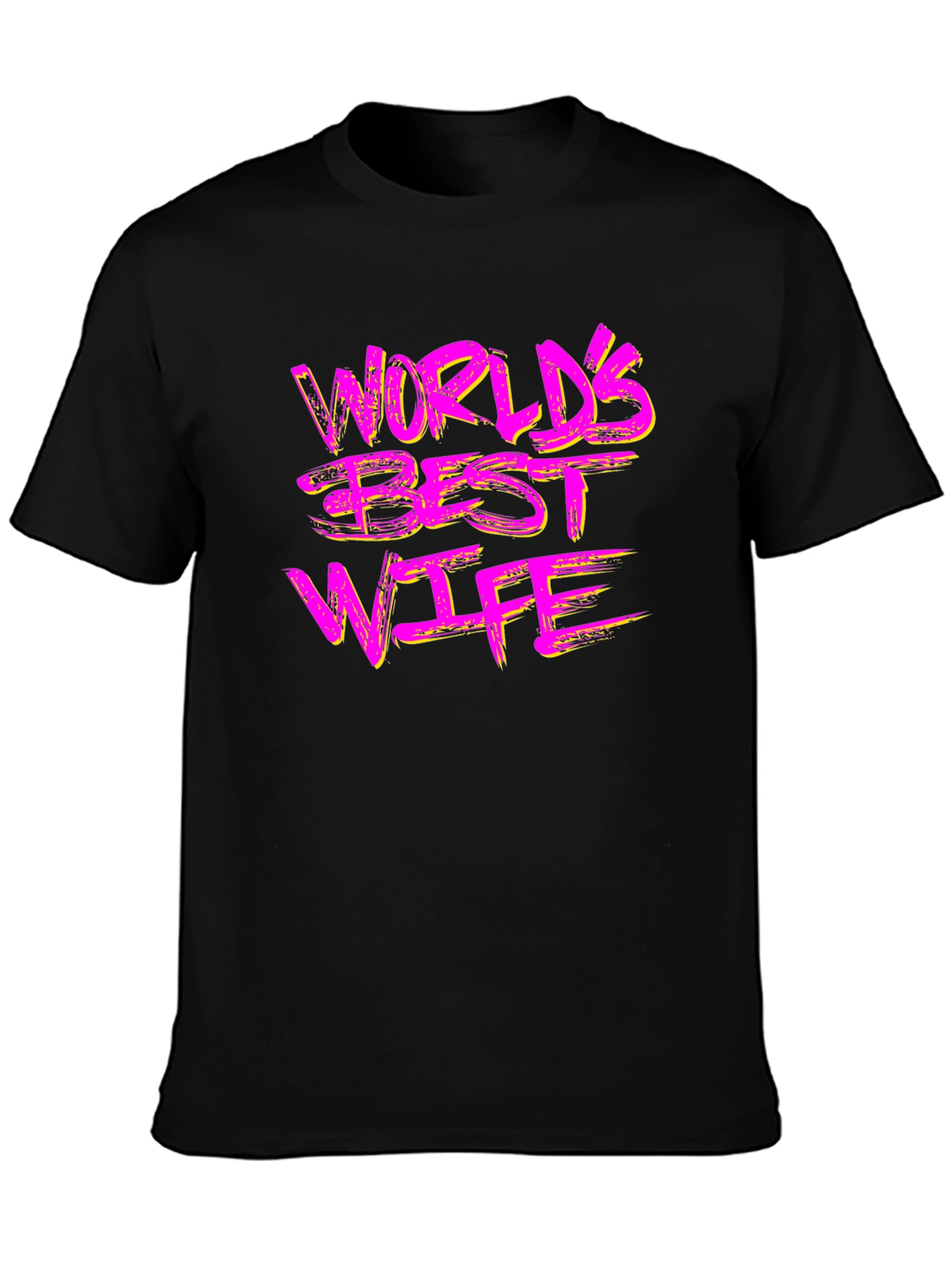 Worlds Best Wife Graphic Tee - Black Cotton T-Shirt