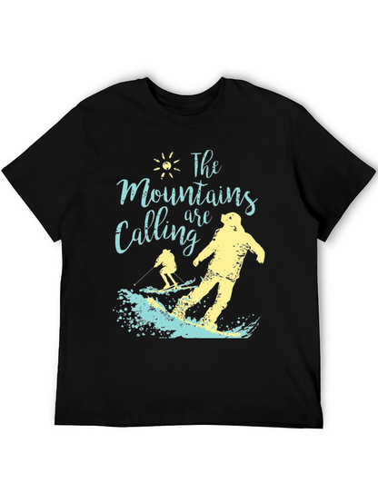 Mountains Are Calling Ski T-Shirt