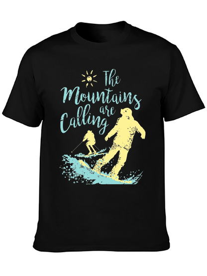 Mountains Are Calling Ski T-Shirt