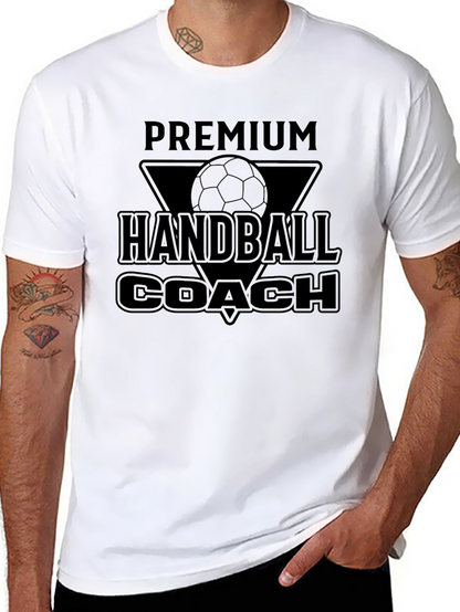 Premium Handball Coach Graphic T-Shirt