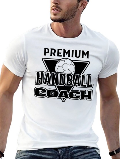 Premium Handball Coach Graphic T-Shirt