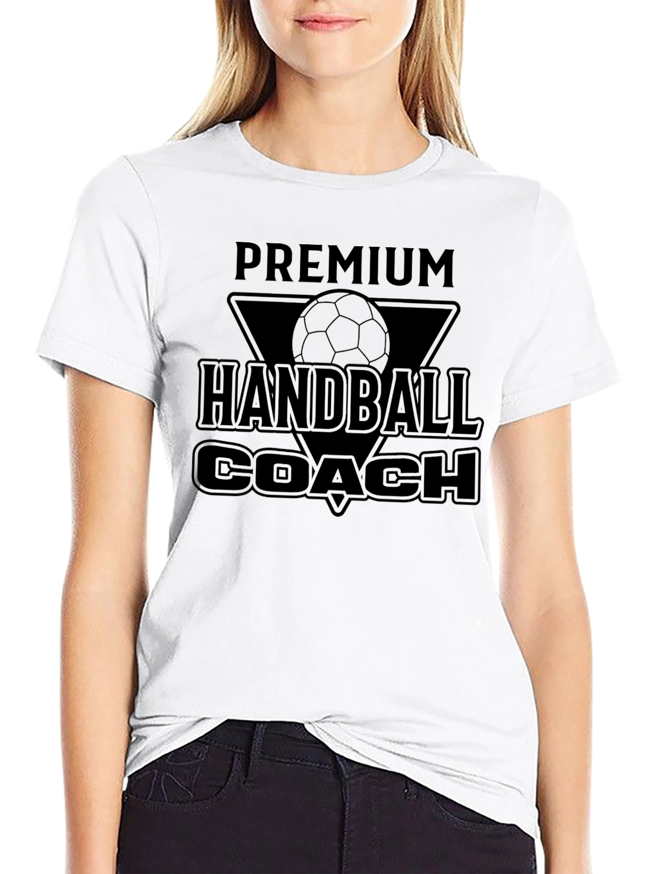 Premium Handball Coach Graphic T-Shirt