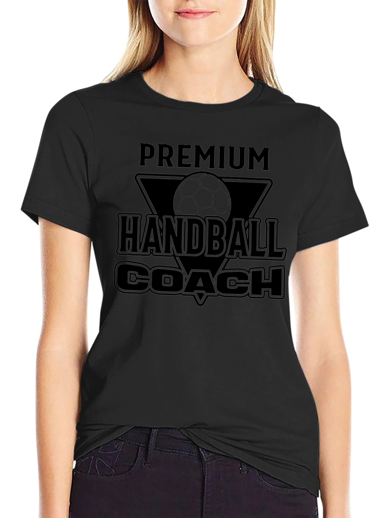 Premium Handball Coach Graphic T-Shirt