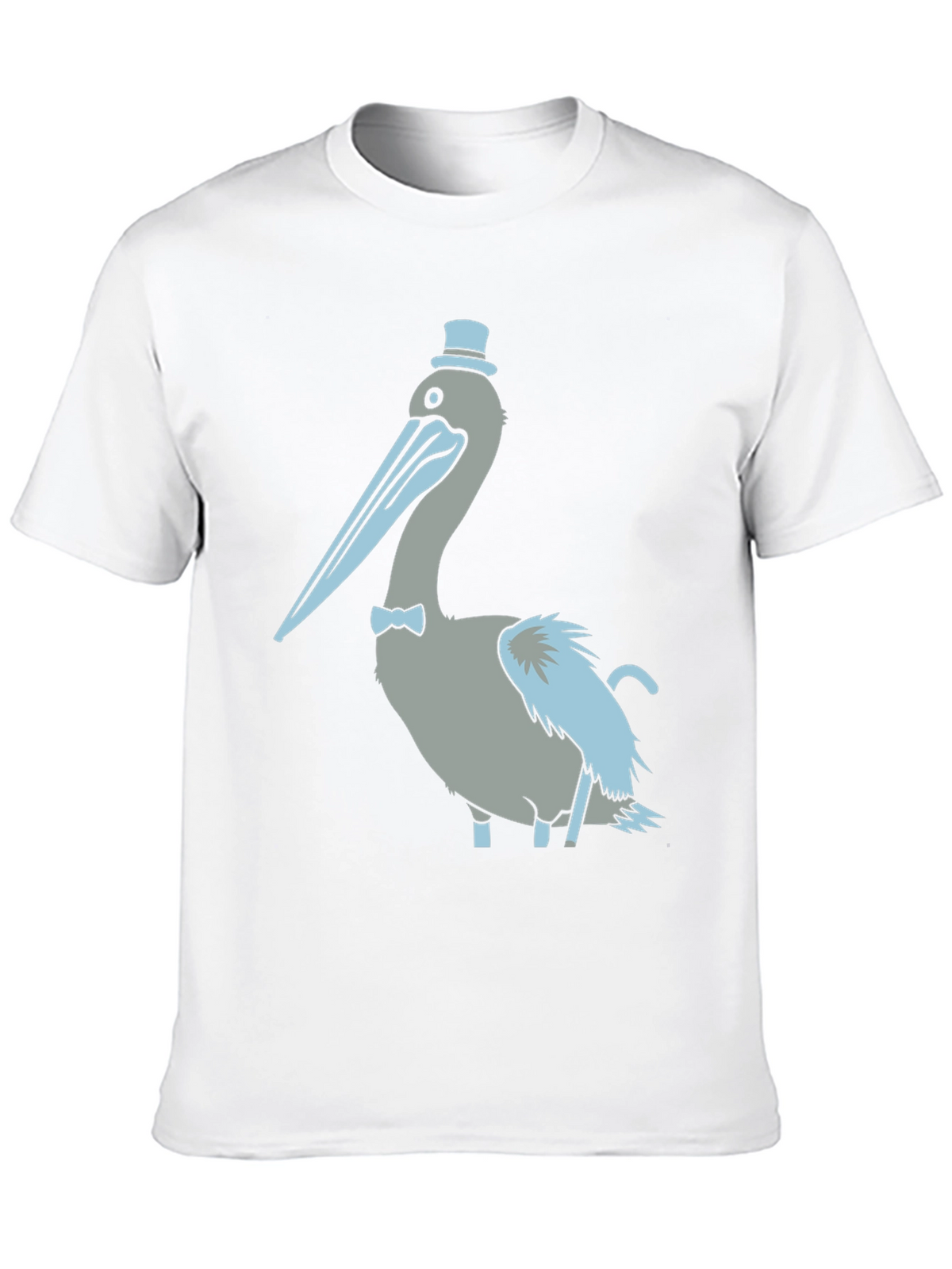 Pelican with Top Hat Graphic T-Shirt