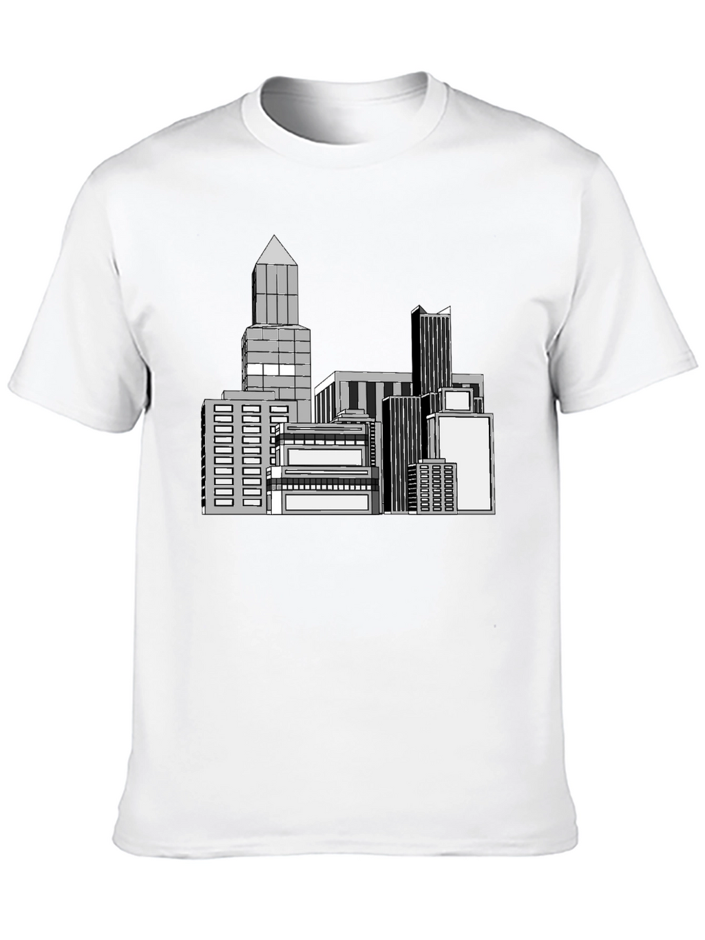 Cityscape Graphic Black T-Shirt