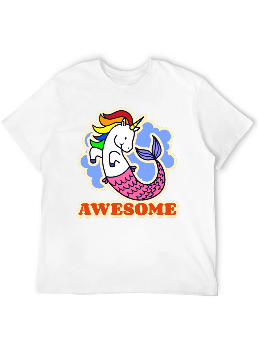 Awesome Unicorn Mermaid Graphic Tee