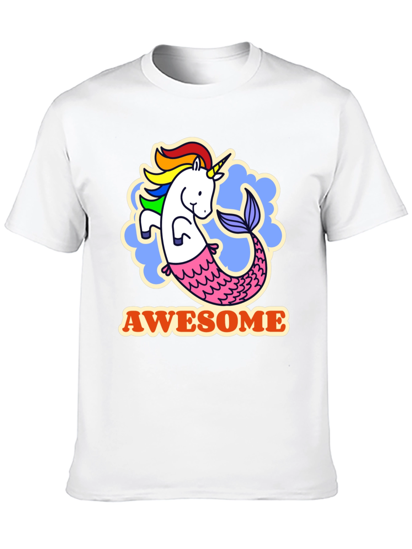 Awesome Unicorn Mermaid Graphic Tee