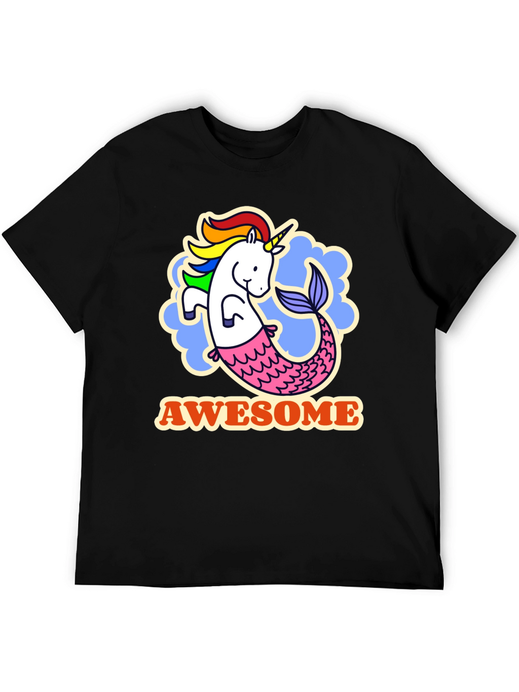 Awesome Unicorn Mermaid Graphic Tee