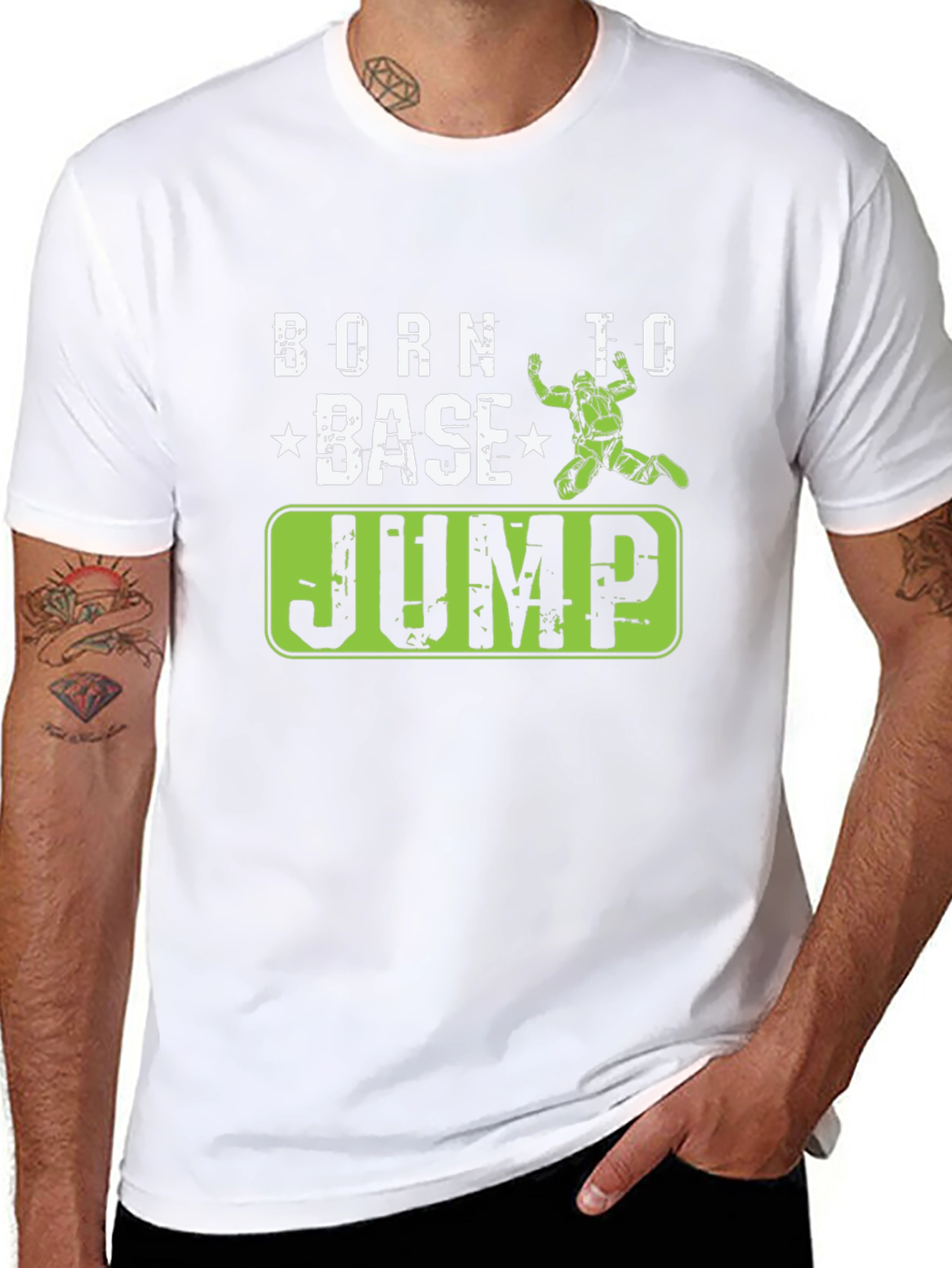 Born to BASE Jump Black T-Shirt
