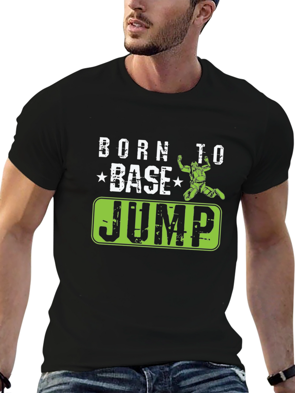 Born to BASE Jump Black T-Shirt