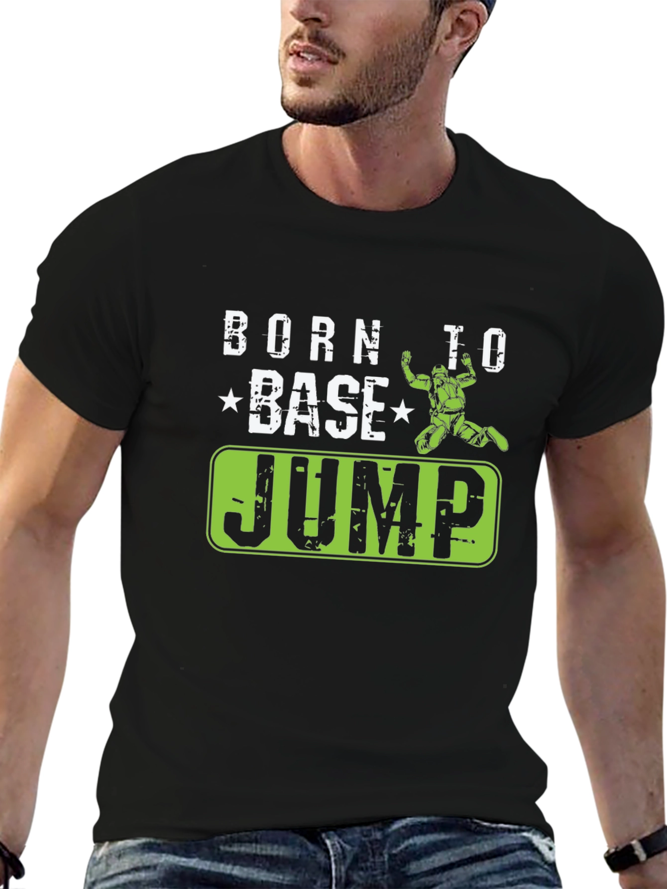 Born to BASE Jump Black T-Shirt
