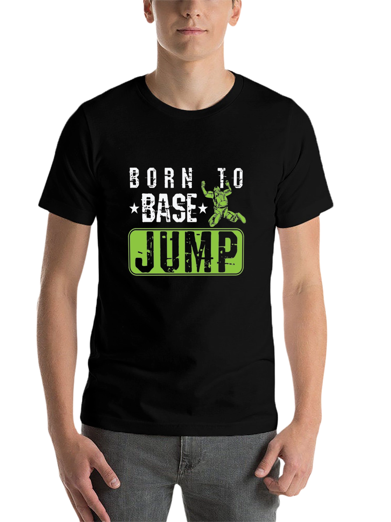 Born to BASE Jump Black T-Shirt