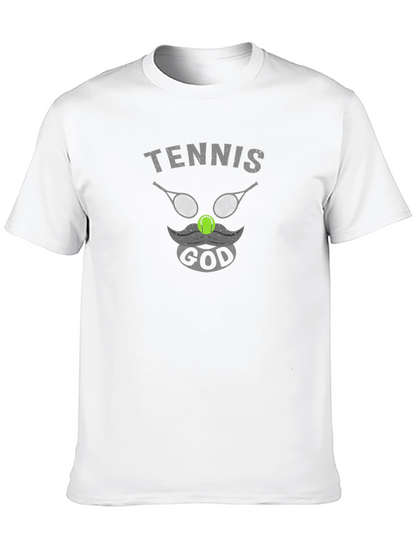 Tennis God Graphic Tee - Black