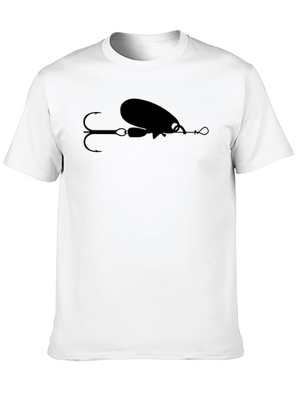 Fishing Lure Graphic T-Shirt - Black Cotton Tee