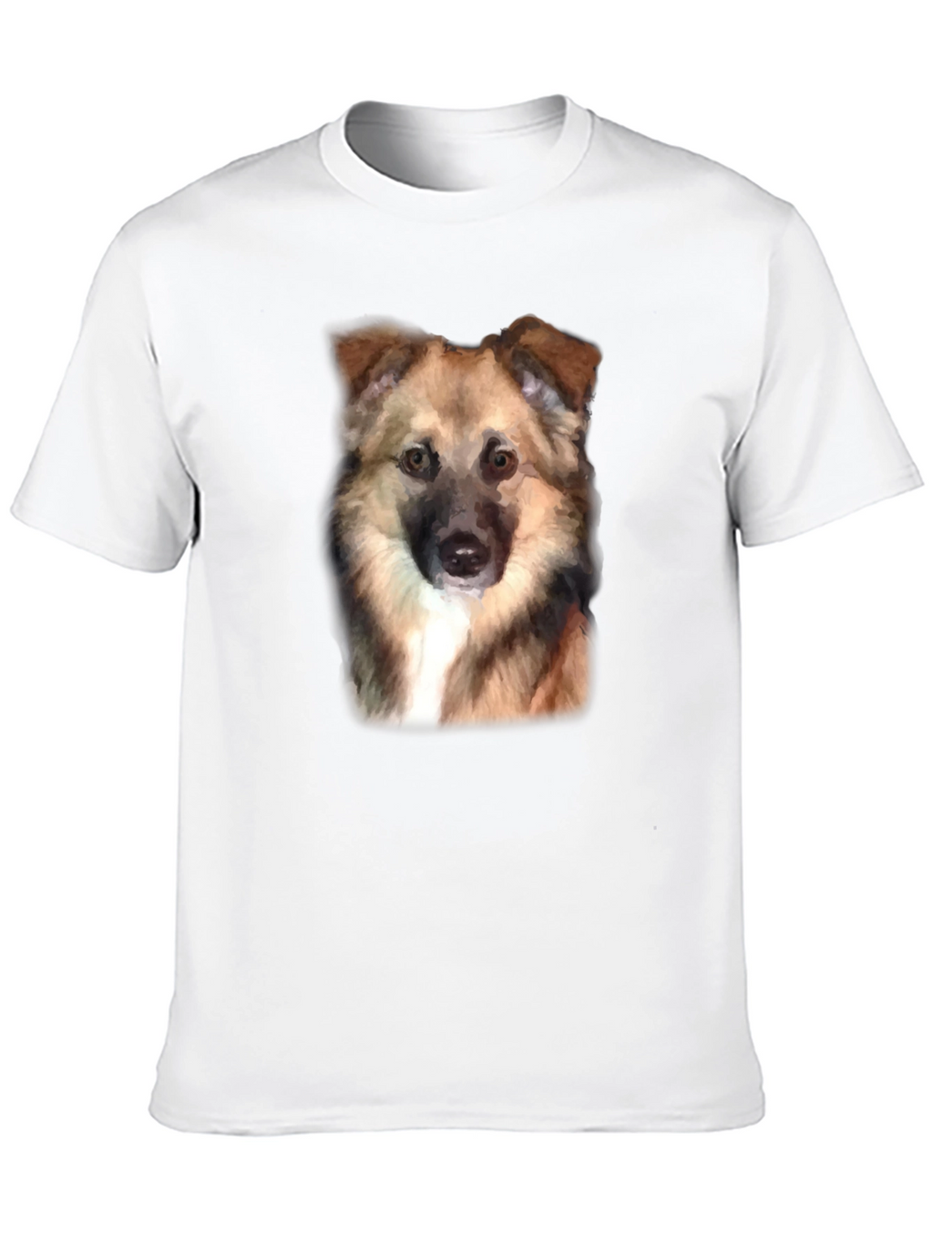 Dog Portrait Black T-Shirt