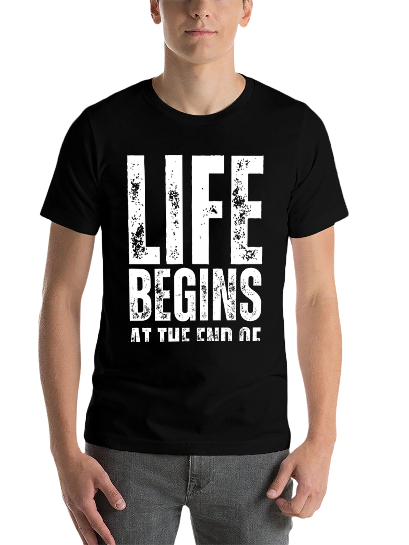 Life Begins T-Shirt - Motivational Graphic Tee