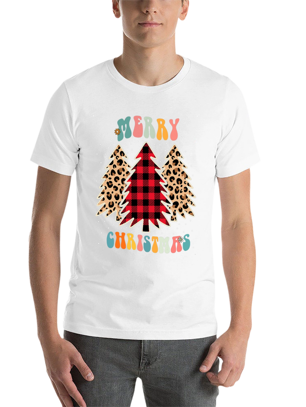 Merry Christmas Tree Graphic Tee