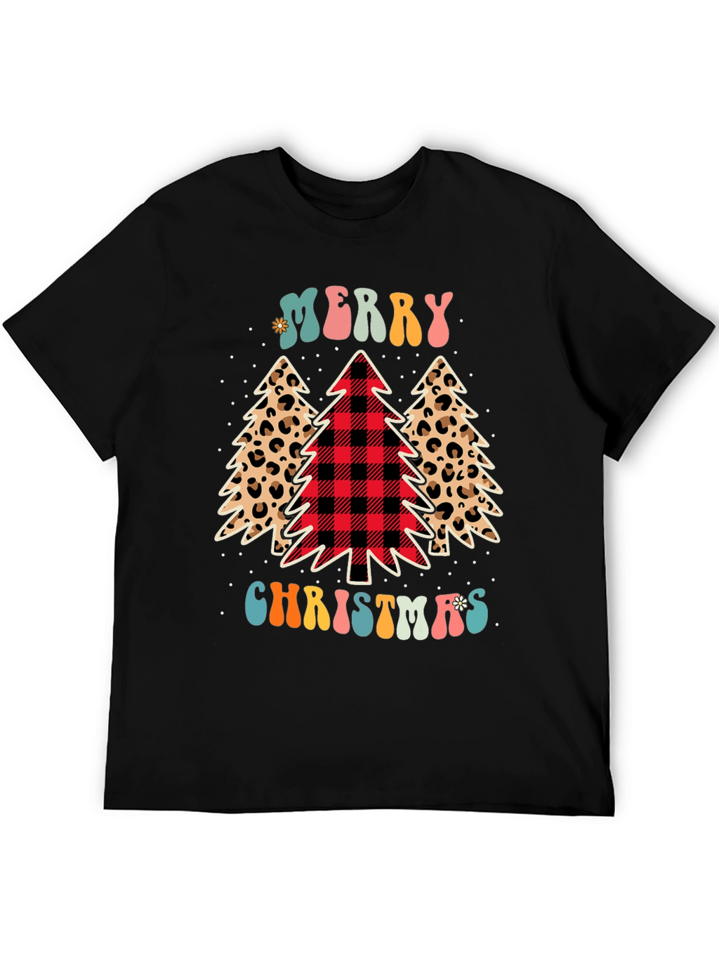 Merry Christmas Tree Graphic Tee