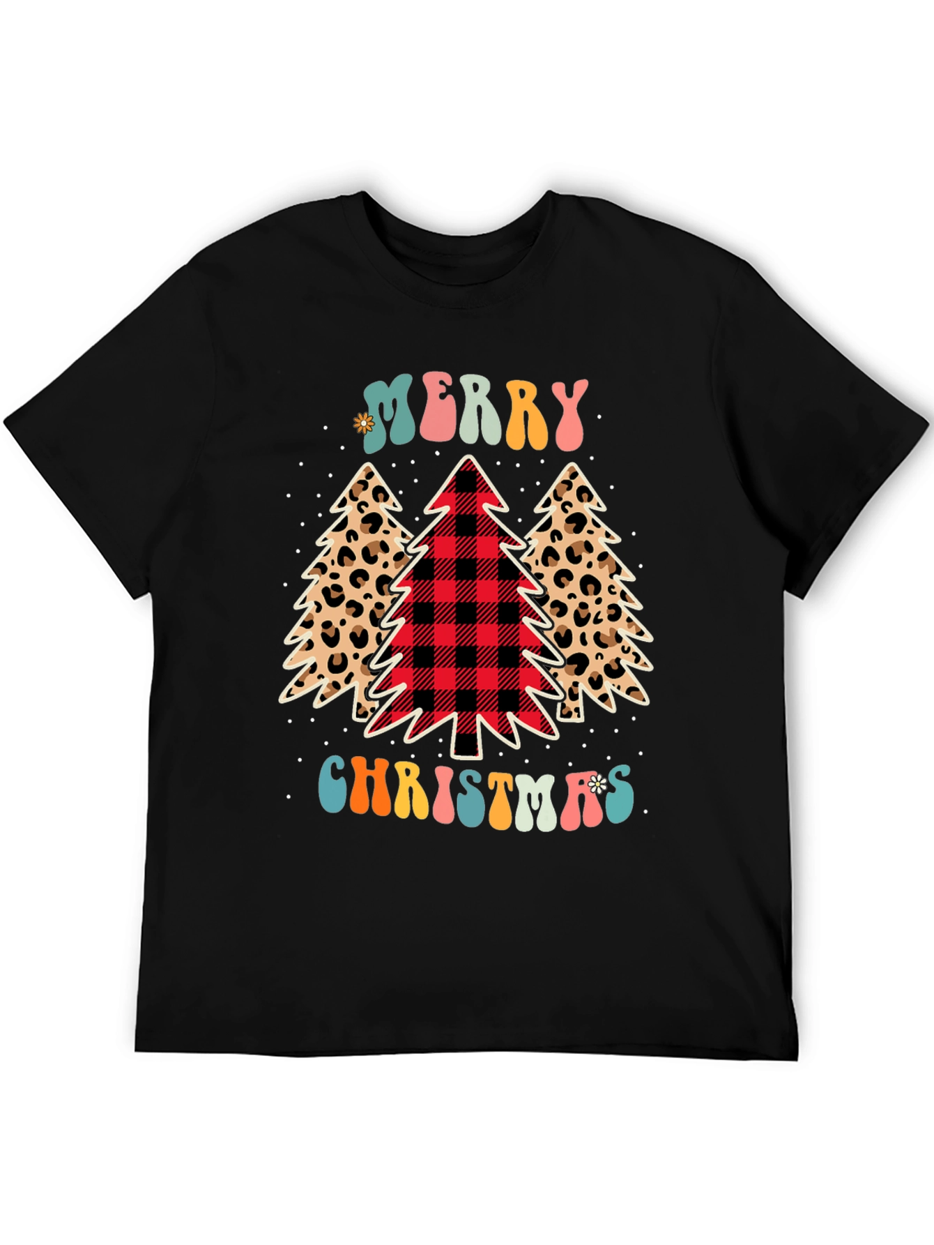 Merry Christmas Tree Graphic Tee