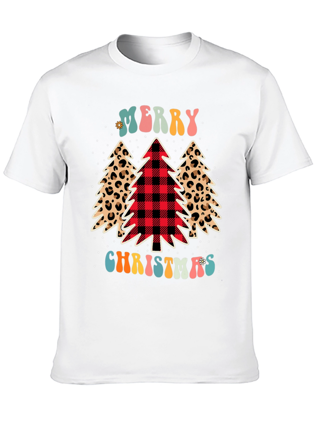 Merry Christmas Tree Graphic Tee