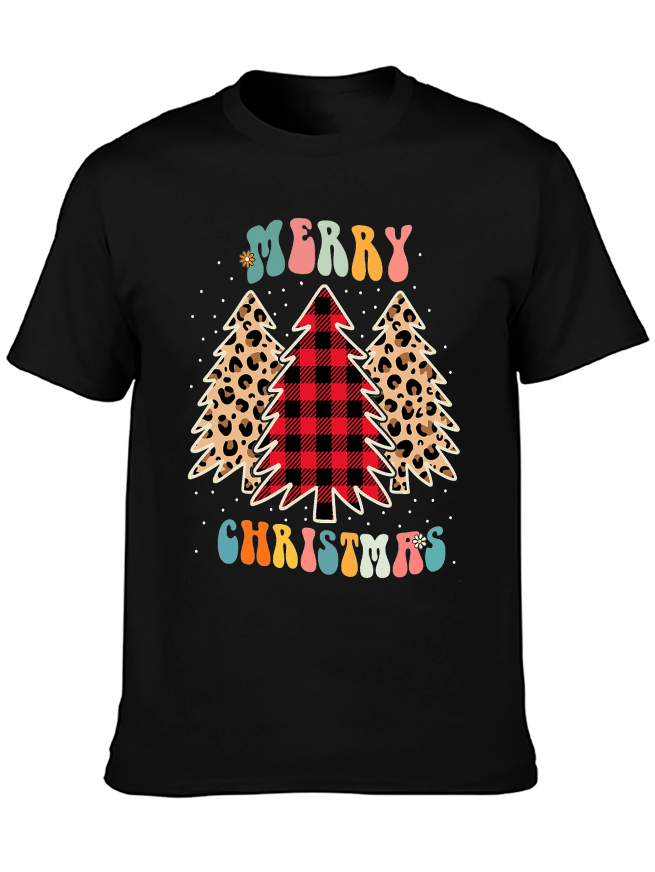 Merry Christmas Tree Graphic Tee