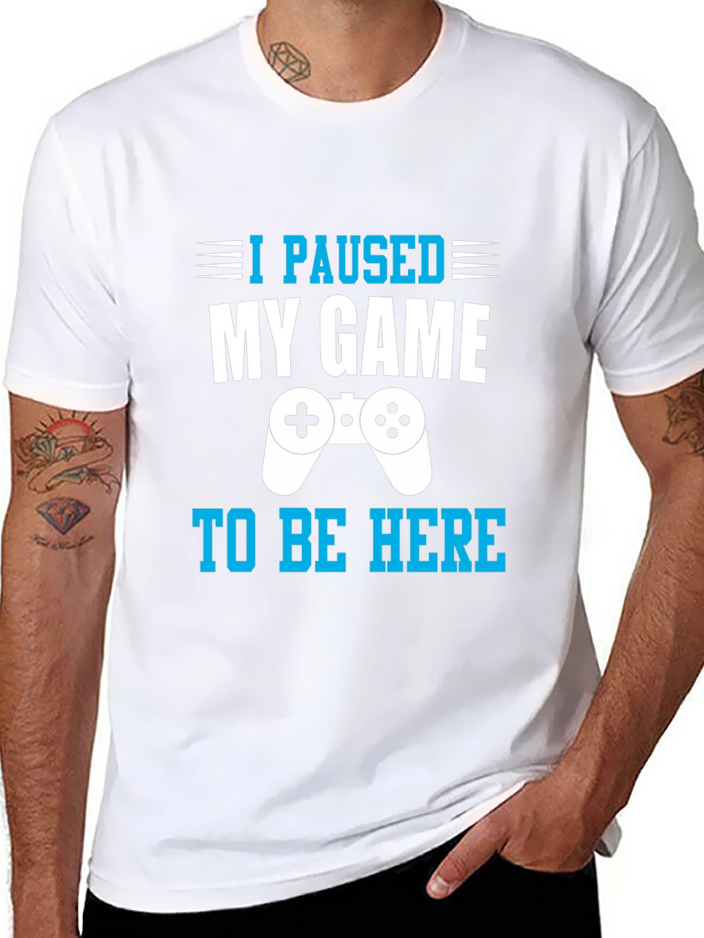 I Paused My Game to Be Here Gamer T-Shirt